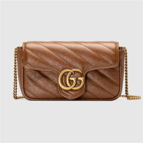 gucci marrone|gucci super mini bag.